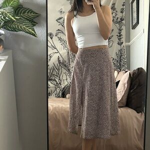 Floral Midi Skirt